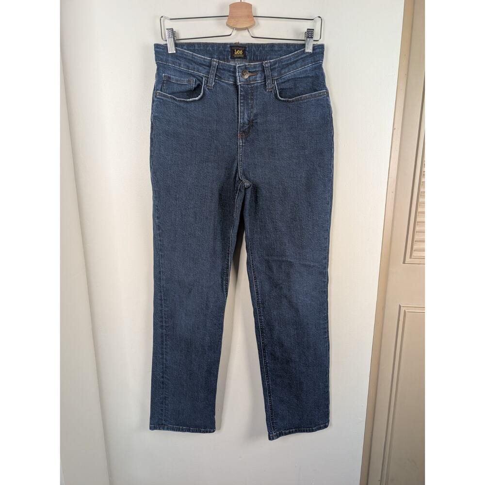 Lee Women's Size 8 Straight Leg Denim Stretch Jeans